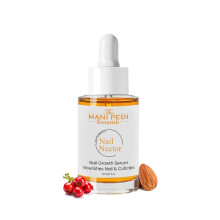 De Mani Pedi Essentials natuurlijke nagelgroeiolie. Krachtige mix van rozenbottel-jojoba- en amandelolie. Bevordert sterkere, gezondere nagels. Hydra