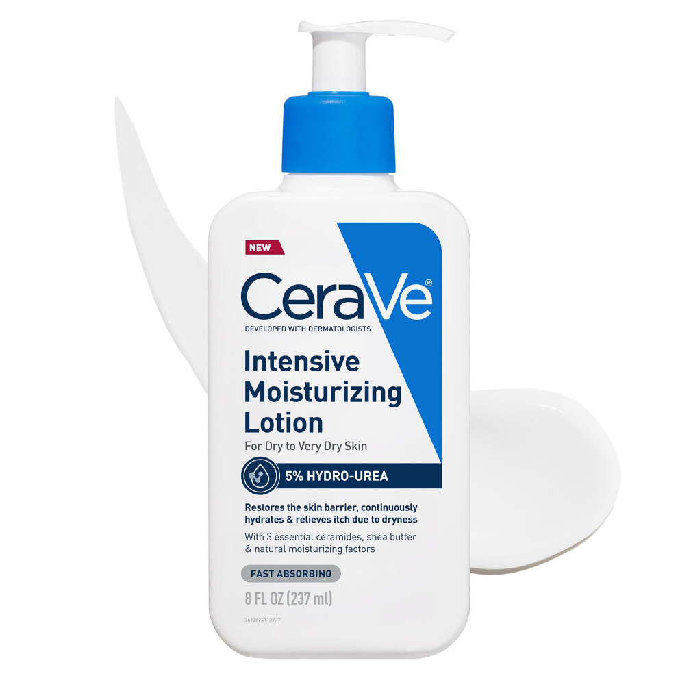 CeraVe Intensive Moisturizing Lotion | Hydro-Urea + Shea Butter | Body Lotion For Dry Skin | Relieves Signs Of Extra Dry Skin | Non Greasy Hydrating L