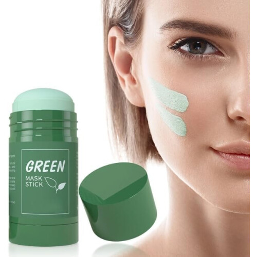 Bâtonnet Masque Vert pour Visage, Éliminateur de Points Noirs avec Extrait de Thé Vert 2