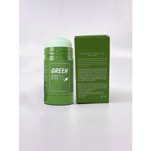 Bâtonnet Masque Vert pour Visage, Éliminateur de Points Noirs avec Extrait de Thé Vert 1