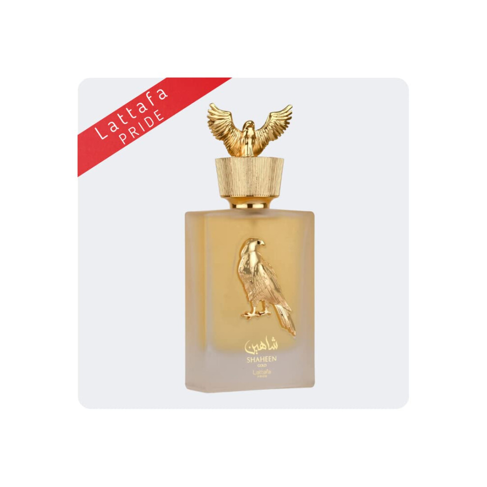 Lattafa Pride Shaheen Gold EDP Spray 20ML (0.67 OZ)  Travel Size Unisex Perfumes for Men & Women.