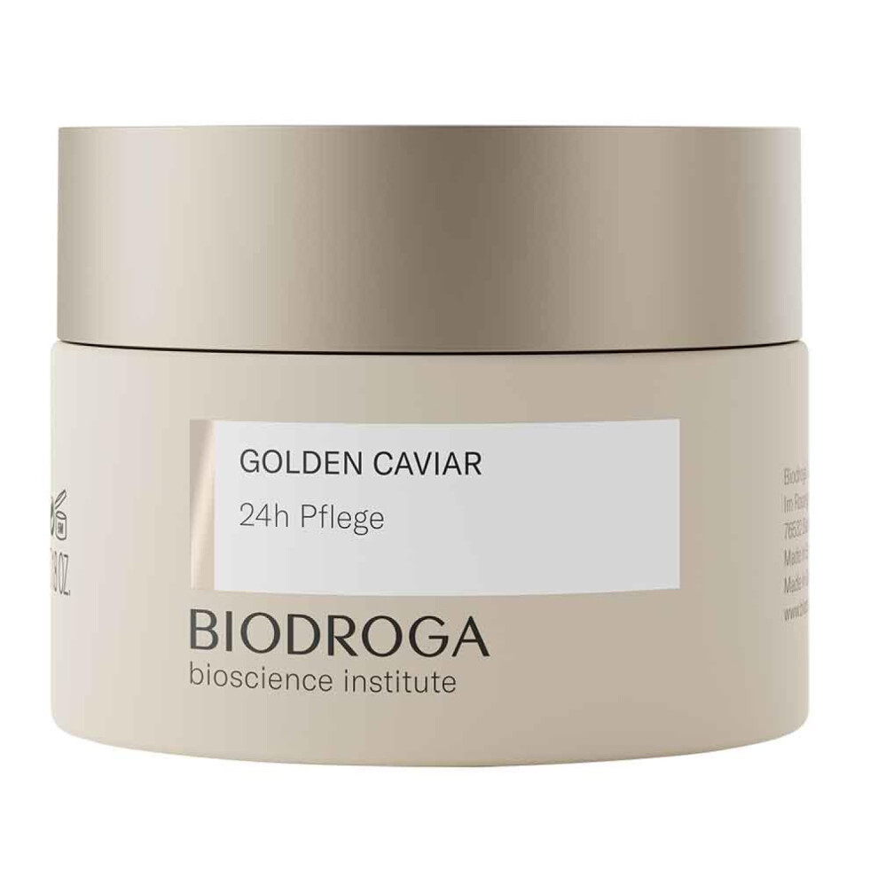 Biodroga Golden Bioscience Institute Caviar 24H Care 50 Ml - Anti-Aging Face Care Skin Care With Caviar Extract Reduces Lines Gives Energy And Stre