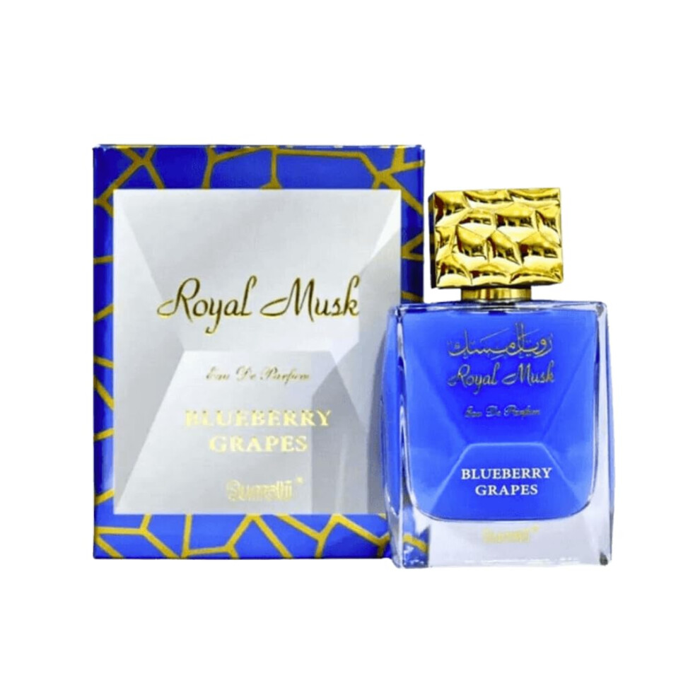 Surrati Royal Musk Blueberry Grapes Arabian Perfumes For Women - Eau De Parfum Spray 100Ml (3.4 Oz) Exotic Womens Perfume With Blueberry & Musky Note