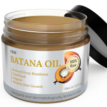 Dr. Sebi 100% Natural Unrefined and Organic Batana Oil from Honduras for Hair Growth - Enhances Hair Thickness Prevents Loss for Men & Women