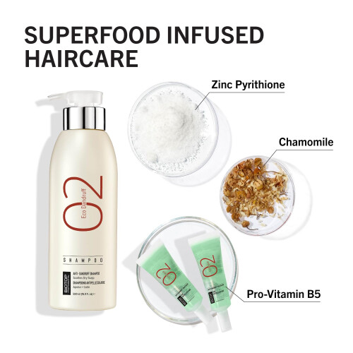 Biotop Professional 02 Eco Dandruff Shampoo - Behandling för torr hårbotten 1