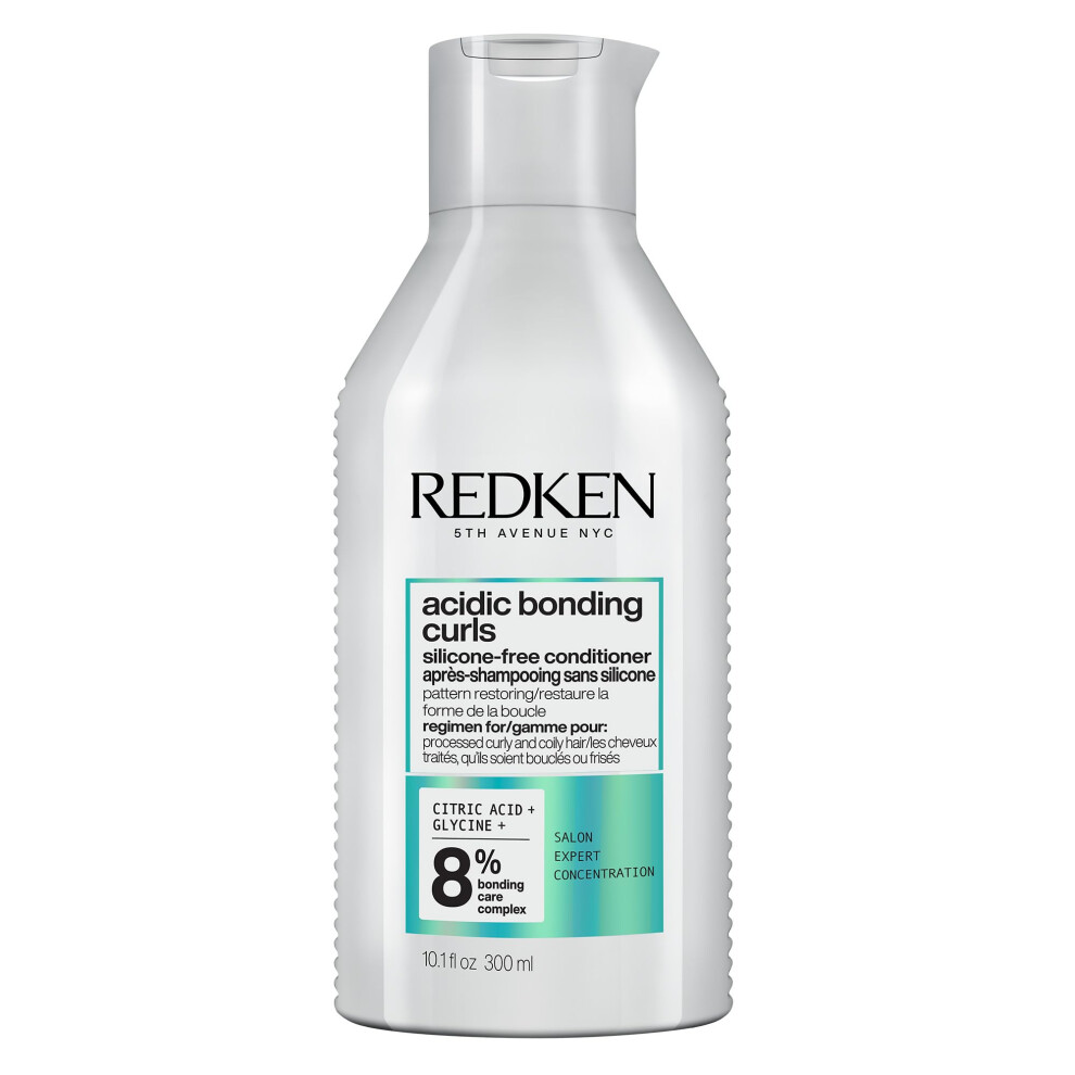 REDKEN Acidic Bonding Curls Silicone-Free Conditioner | For Coily and Curly Hair | Build Bonds and Repair Curl Strength | With Curl-Bond Technology &