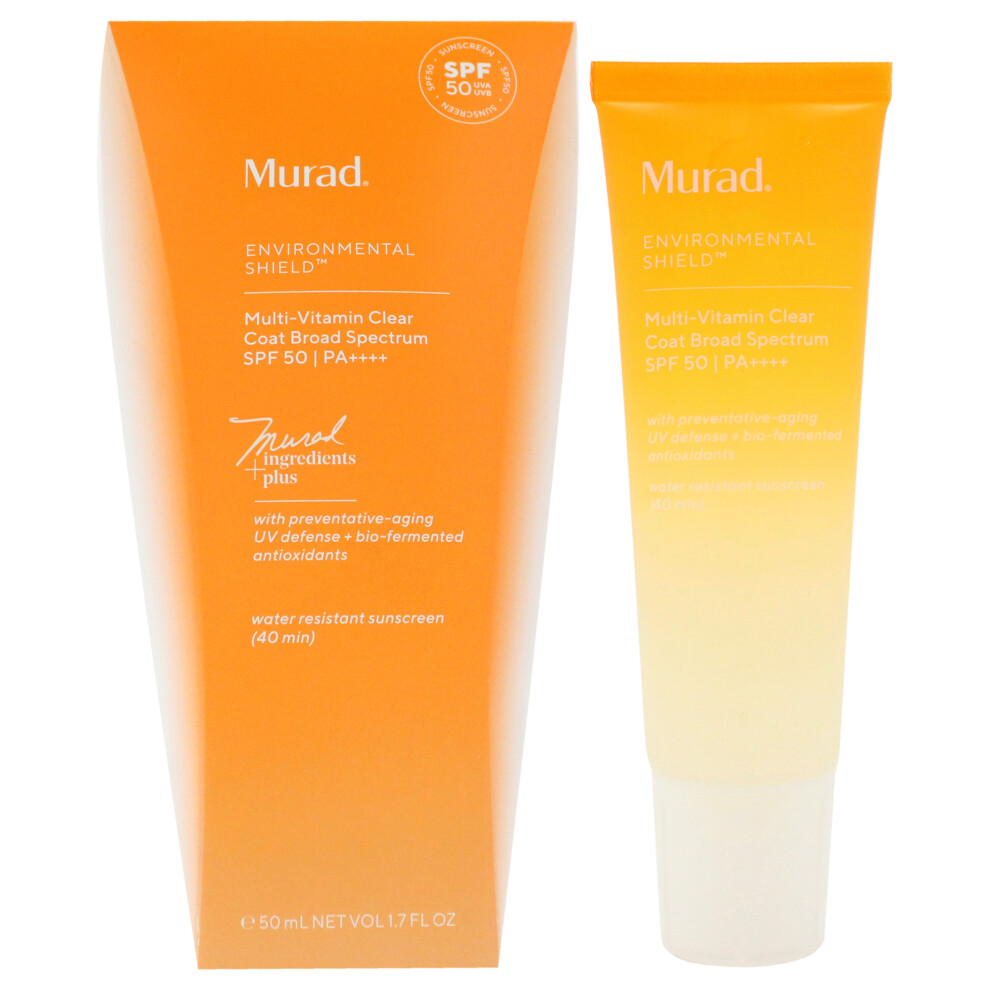 Multi-Vitamin Clear Coat SPF 50 Sunscreen by Murad for Unisex - 1.7 oz Sunscreen