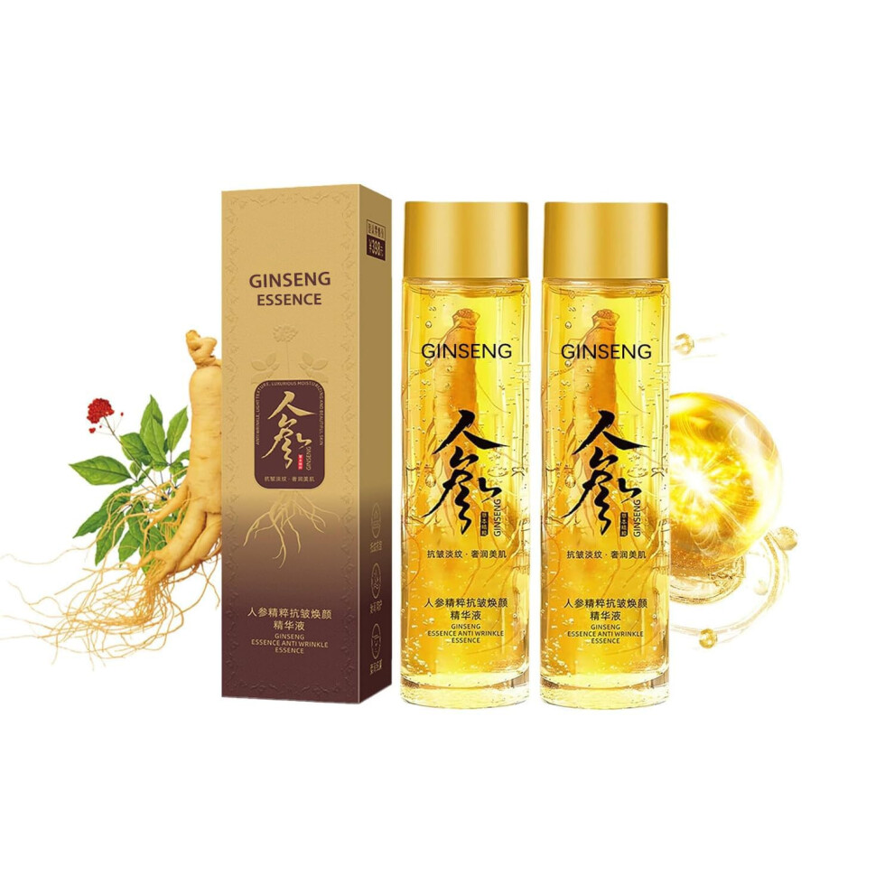 Dosoecse 2Pcs Ginseng Extract Liquid Peptide Anti-Wrinkle Ginseng Serum Ginseng Essence Water Ginseng Essence Anti Wrinkle Essence Korean Serum For Tighten