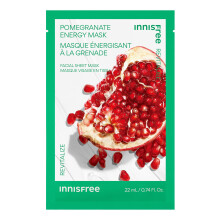 innisfree Granat?ble Energy Mask Hydrating Serum Korean Sheet Mask Ansigtsmaske til lys gl?dende hud