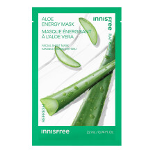 innisfree Aloe Energy Mask Hydraterende og beroligende serum Korean Sheet Mask Ansigtsmaske til lys gl?dende hud