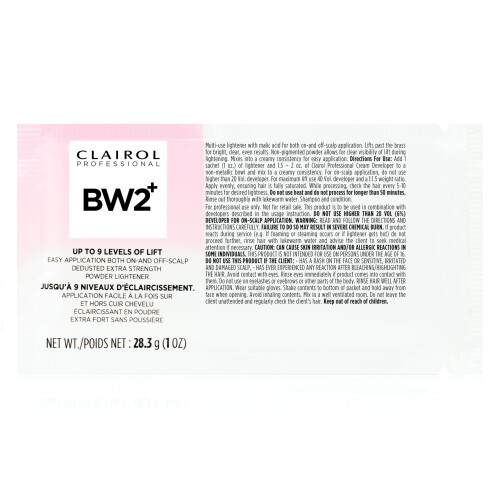 Clairol Clairol Basic White 2 Plus Aufhellungspulver für Damen und Herren – 28 g Pulver 2