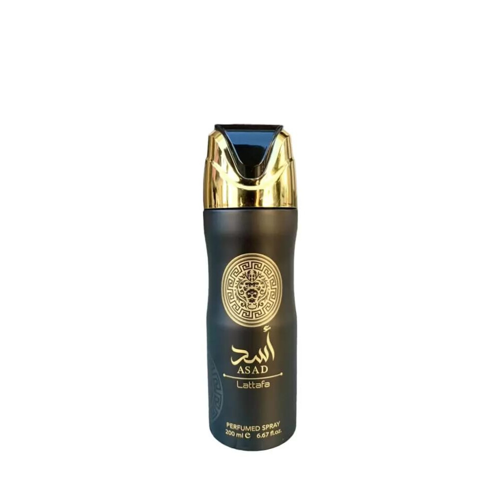 Lattafa Asad Perfumed Deodorant Spray for Men  6.7 Ounce