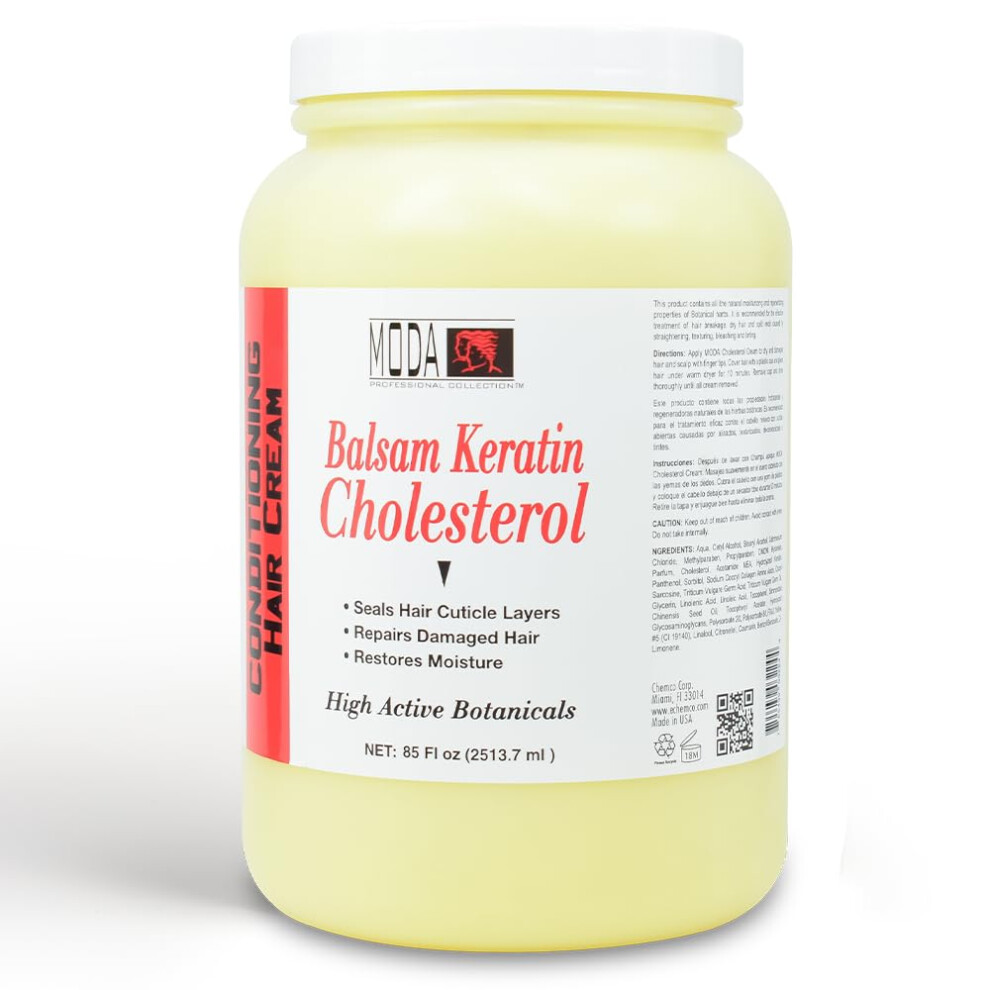 M Da Moda - Balsam Keratin Cholesterol - Strengthens And Revitalizes - 85 Oz