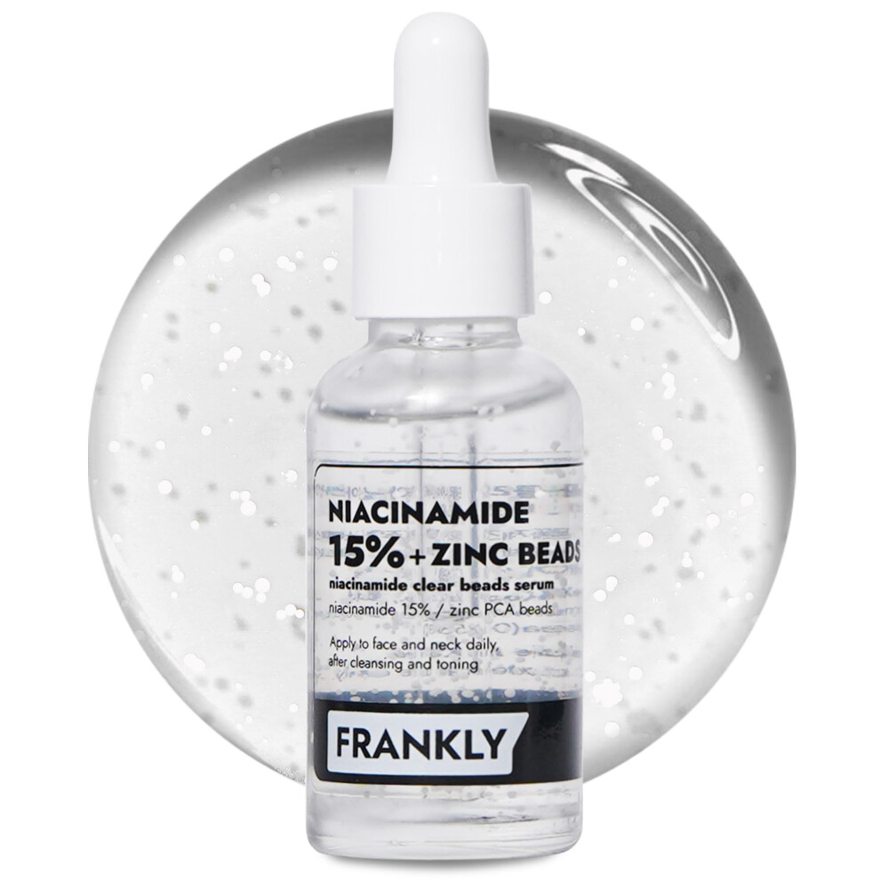 Suorakkoin Dark Frankly Niacinamide 15% & Zinc Beads Serum: Acne & Spots Care Oil Control Even Skin Texture & Glow | Vegan & Cruelty-Free | Non-Comedogenic All