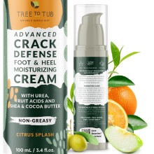 Tree To Tub, Advanced Riss-Schutz, Fuß- & Fersen-Pflegecreme, Citrus-Frische, 3.4 fl oz (100 ml)