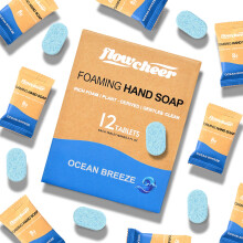 Flowcheer habz kzi szappan tabletta utntlto - 12 csomag 96 fl uncia (12 x 8 fl oz) palackbl kszl - Az Ocean Breeze kzmos szappan utntlto t