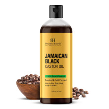 Botanic Hearth Jamaican Black Castor Oil for Hair Growth & Natural Skin Care - Roasted & Cold-Pressed - Massage Scalp Hair and Nails - 16 fl oz