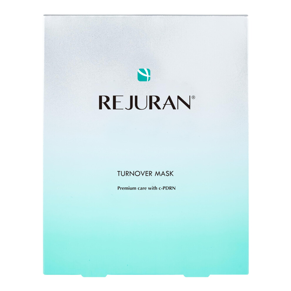 Rejuran Turnover Mask (40Ml X 5Ea) - Skin Repair Firming And Deeply Nourishing Ultra Microfiber Sheet Mask With Clinically Developed C-Pdrn.