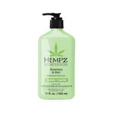 Hempz Body Moisturizer Rosemary & Mint 17 Oz - Hydrating Lotion Rich with Minerals Vitamin C & Hempseed Oil to Nourish & Repair Extremely Dry or S