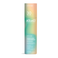 ATTITUDE Oceanly getönter Gesichtscremestift mit LSF 30, EWG-geprüft, plastikfrei, Breitband-UVA/UVB-Schutz mit Zinkoxid, universelle Tönung, ger