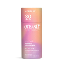 ATTITUDE Oceanly Tinted Oil Stick with SPF 30 EWG Verified Plastic-Free Broad Spectrum UVA/UVB Protection with Zinc Oxide Universal Tint Uns