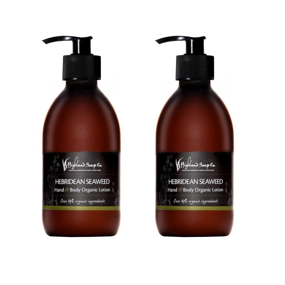 Highland Soap Co. The Highland Soap Company Hand & Body Organic Lotion Hebridean Seaweed 10 Fl Oz (Pack Of 2)