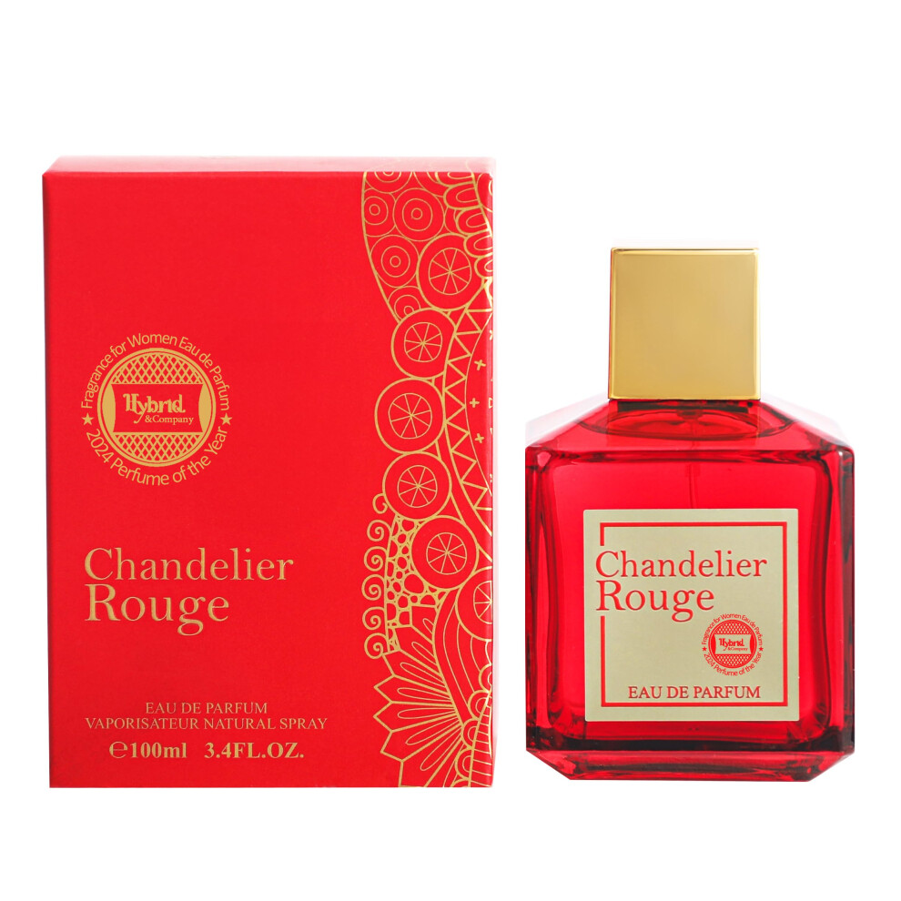 Hybrid & Company Women Chandelier Rouge Eau De Parfum Vaporisateur Natural Spray 3.4 Fl Oz