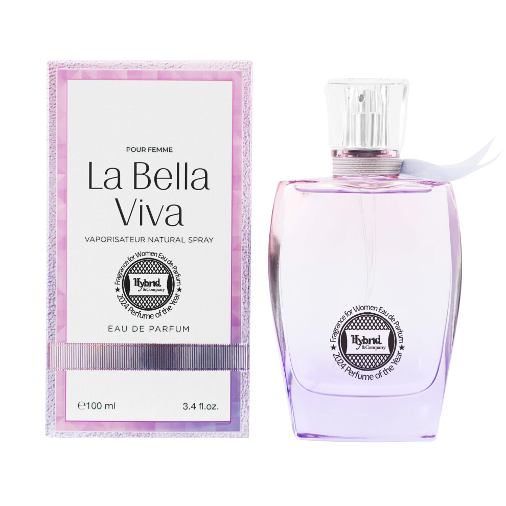 Hybrid & Company Women La Bella Viva Pour Femme Eau De Parfum Vaporisateur Natural Spray 3.4 Fl Oz