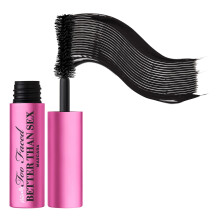 Too Faced Naturligt Bttre n Sex Mascara | Volymgivande + Curling Travel Storlek 0,16 Fl Oz Svart