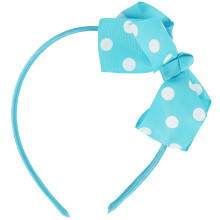 Motique Accessoarer Girls Polka Dot Bow Pannband (Bl)