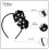Motique tilbeh?r piger polka dot bue pandeb?nd (sort) 4