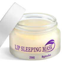 Bgtecho Lippenmaske, Nacht-Lippenkollagen-Schlafmaske mit Peptidkomplex, feuchtigkeitsspendender Lippenbalsam zur Lippenpflege, rissige Lippen, trocke