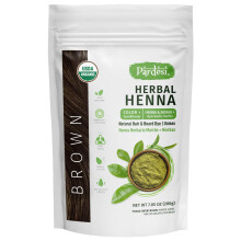 Pardesi Henna do wlosw w proszku brazowy kolor I USDA Organic I 7,05 uncji (200 gramw) | Naturalna farba do wlosw i brody I Uniseks I Bez amoniaku