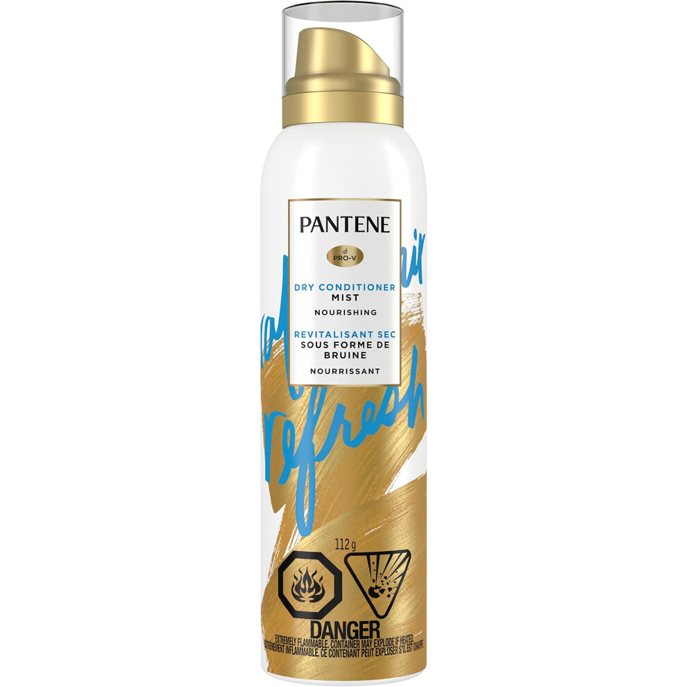 Pantene Dry Conditioner Mist Spray for Hair  3.9oz  Blue - Instant Hydration and Frizz Control with Vitamin B5  Safe for Color Treated Hair  Pro-V Ref