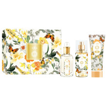 Hybrid & Company Women Yellow Flower 3 Pcs Gift Set 50ml-Perfume&100ml-Mist&80ml-Shower Gel