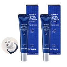 PRETTYSKIN Krem pod oczy Roll On 30ml/1.01fl.oz. z witamina A i koncwka kulkowa ze stali nierdzewnej do usuwania zmarszczek i uelastyczniania (kolag