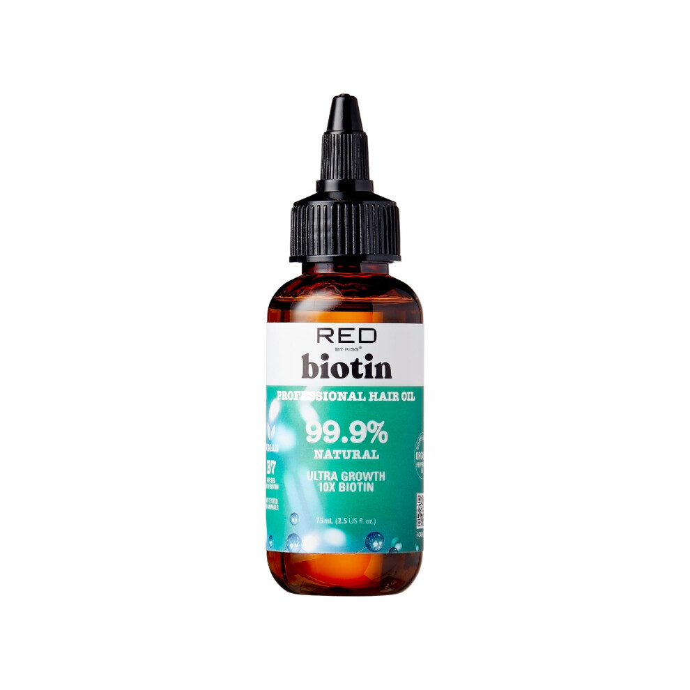 Rã¸D Ved Kys Red By Kiss Biotin Infused 99.9% Natural Hair Oil 2.5 Fl Oz Supports Growth & Healthy Hair Organic Vegan Blend For All Hair Types Unisex