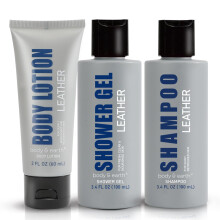 Presentset fr mn - Badset fr mn och kroppstvttset med lderdoft Shower Gel Body Lotion Schampo Herr Dusch Presentset Farsdagspresenter fr m