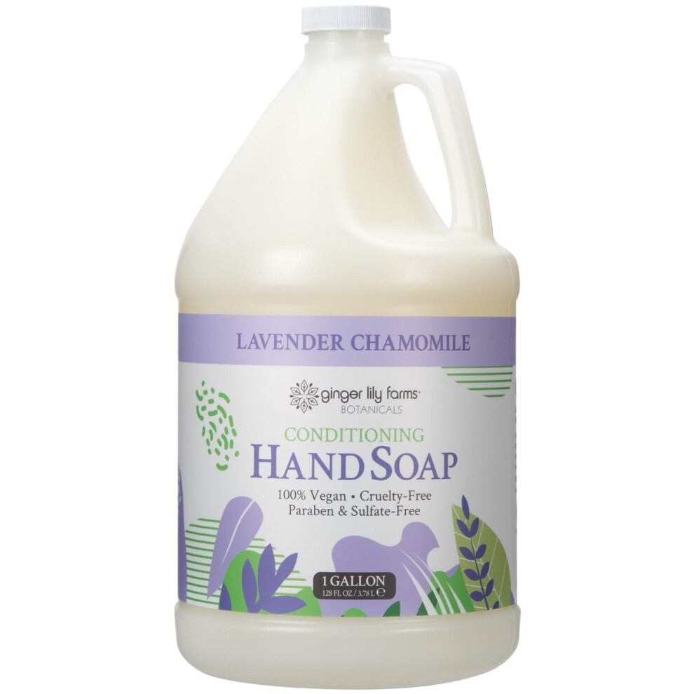 Ingefã¦R Lily Farms Lavender Ginger Lily Farms Botanicals All-Purpose Conditioning Liquid Hand Soap Refill 100% Vegan & Cruelty-Free Chamomile Scent 1 Gallon (128 Fl O