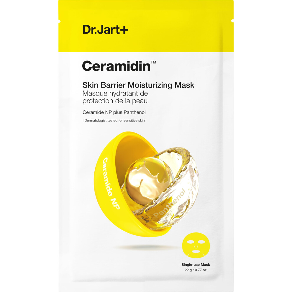 Dr.jart+ Ceramidin Skin Barrier Moisturizing Face Mask | Sheet Mask | Korean Skin Care 1 Pack