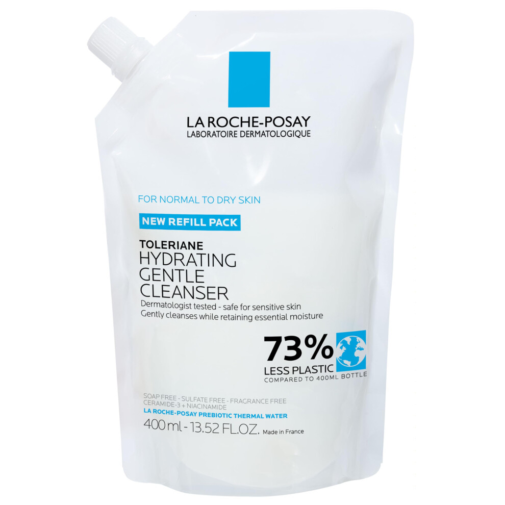 La Roche-Posay Toleriane Hydrating Gentle Face Cleanser | Hydrating Facial Cleanser With Niacinamide + Ceramides | Daily Face Wash For Dry Skin To Nor