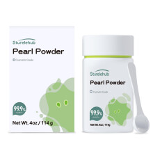 Sturelehub Pearl Powder 4OZ / 114g 99.9% Purity Cosmetic Grade Organic Pearl Powder For DIY Mask Cream And Lotion Organic Pearl Powder For Homema