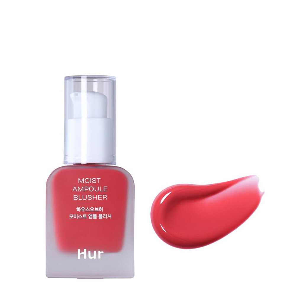 House Of Hur Moist Ampoule Blusher Buildable Water-Based Formula Infused With Over 50% Moisture Essence No Tackiness Long-Lasting Moisture Weight