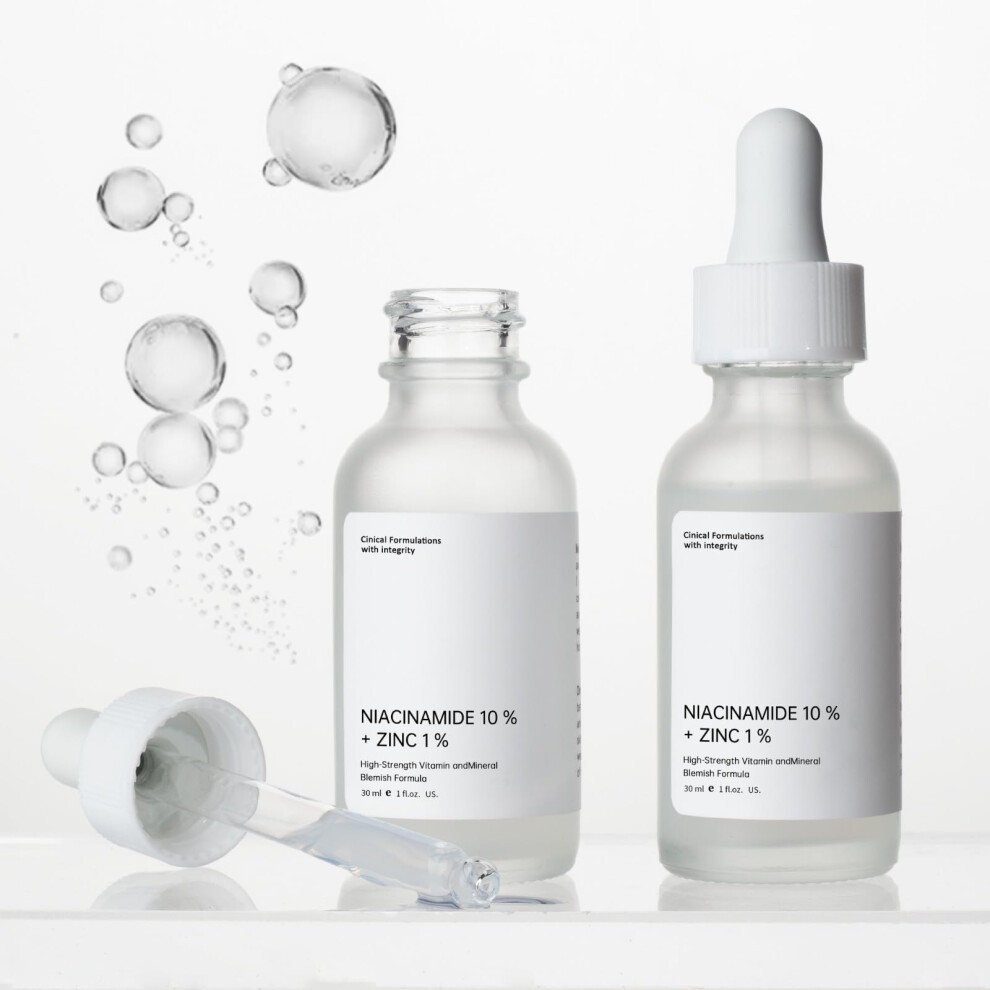 Mopayzer Niacinamide 10% + Zinc 1% Serum Anti-Aging Niacinamide Serum For Face 2Pcs Moisturizing Facial Serum For All Skin Type Women Face Skin Care.