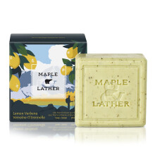 Maple & Lather hromszoros orlt szappan shea vajjal, citromos verbna illattal, hosszan tart hmlaszt hidratl, fenntarthat forrsbl szrmaz 2