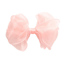 HAIRBOWS lnyok organza vgott szlu masnival, csoms ktssel kzpen, klipsz hajcsat lnyoknak, tizenveseknek s noknek 5 hvelykes masni vilgos