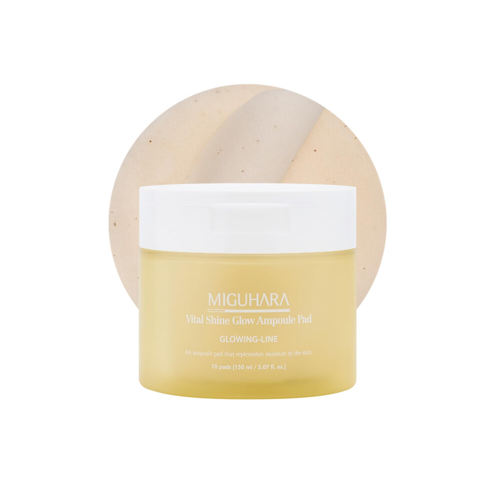 Miguhara Vital Shine Glow Ampoule Pad | Toner Pad (150Ml/5.07 Fl.oz.)