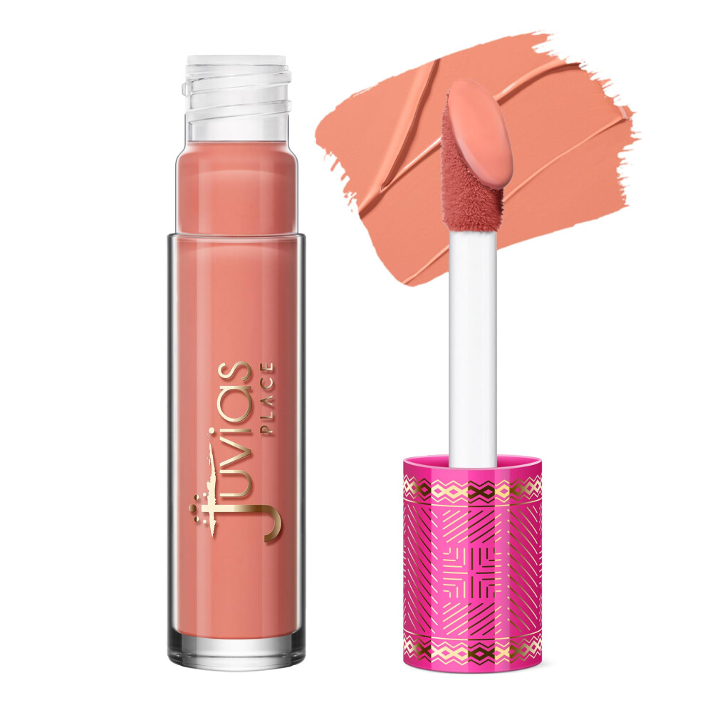 Juvia's Place Light Velvety Matte Liquid Lipstick Short Bread - Hydrating Long-Wearing Velvety Soft & Feather - Hyperpigmented Creamy Matte Lipstick