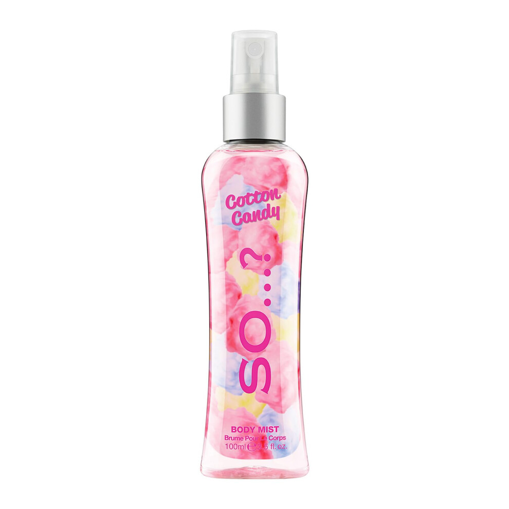 So...? So?...? Cotton Candy Body Mist Perfume For Women - Sweet Vanilla Perfume With Notes Of Bergamot Raspberry Candy Floss - Gifts For Women - 3.5 Oz