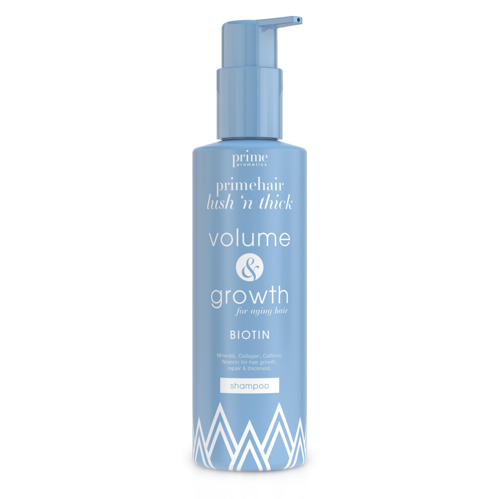 Prime Prometics Primehair Lush N' Thick Shampoo For Mature Women - Biotin Enriched Sulfate-Free And Paraben-Free Shampoo With Hair Growth Promoting I